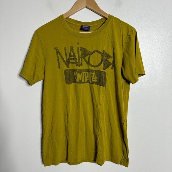 Nike Tops - Nike T Shirt‎ Womens Mustard Yellow Size Large Track and Field Nairobi Kenya
